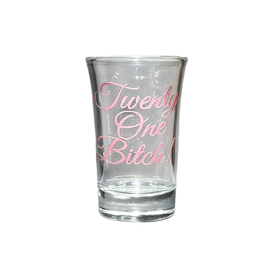 "Twenty One" Shot Glass