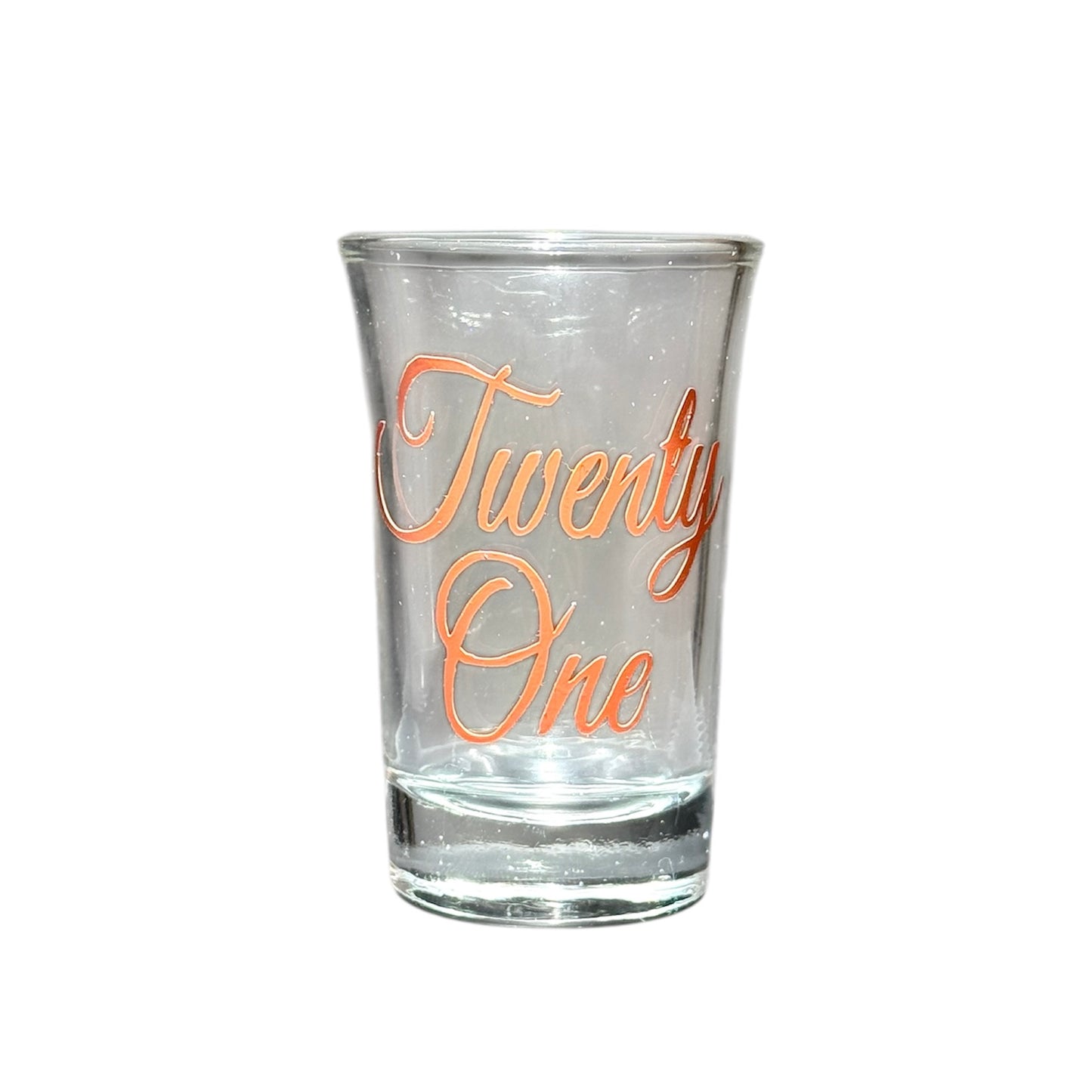 "Twenty One" Shot Glass