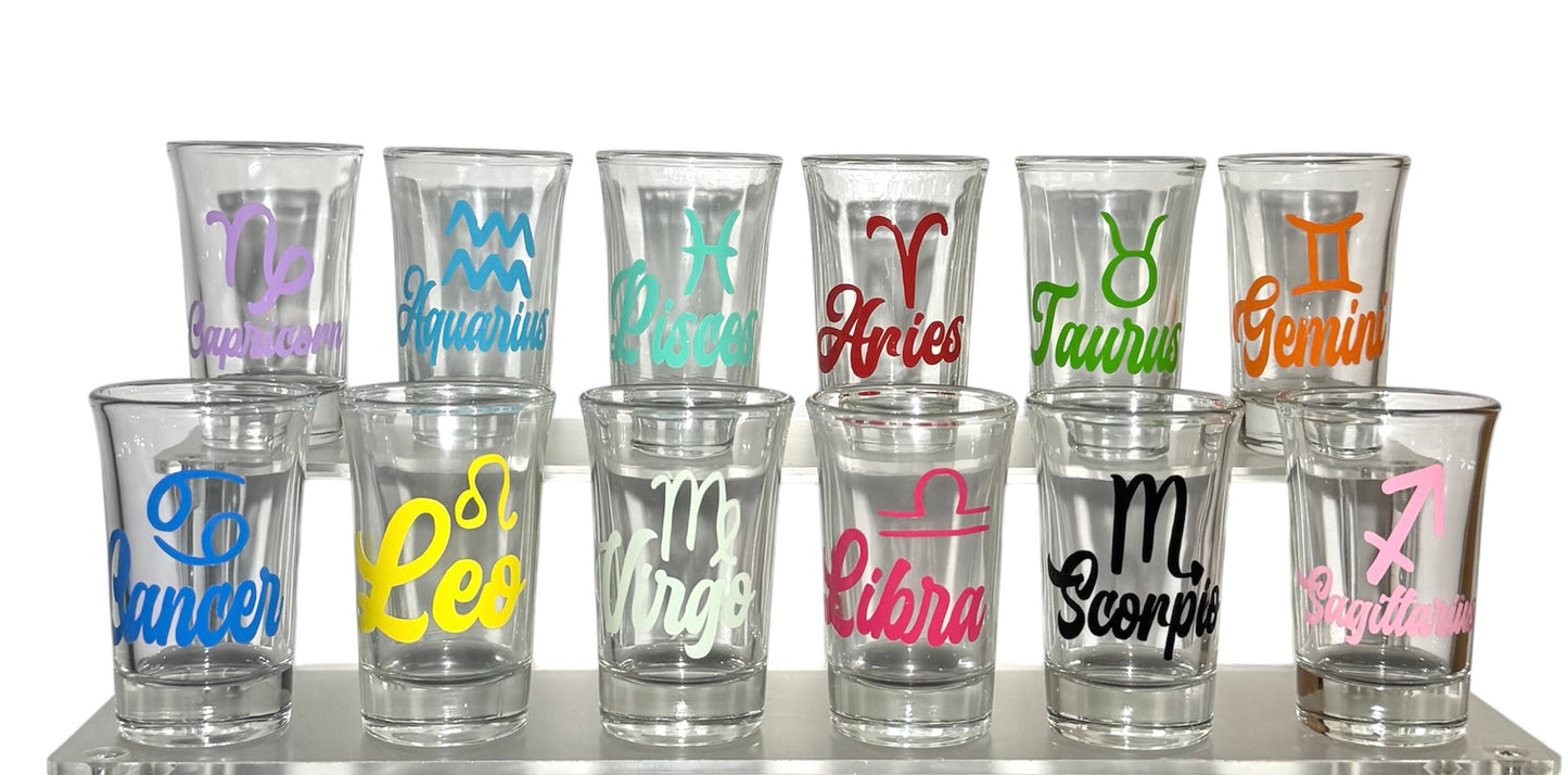 Shot Glasses Zodiac Signs