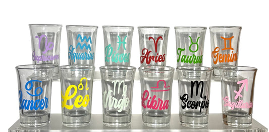 Shot Glasses Zodiac Signs